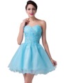 Cocktail Dresses 2016 Formal Short Party Dresses Organza Homecoming Graduation Gowns Robe De Cocktail Wedding Bandage
