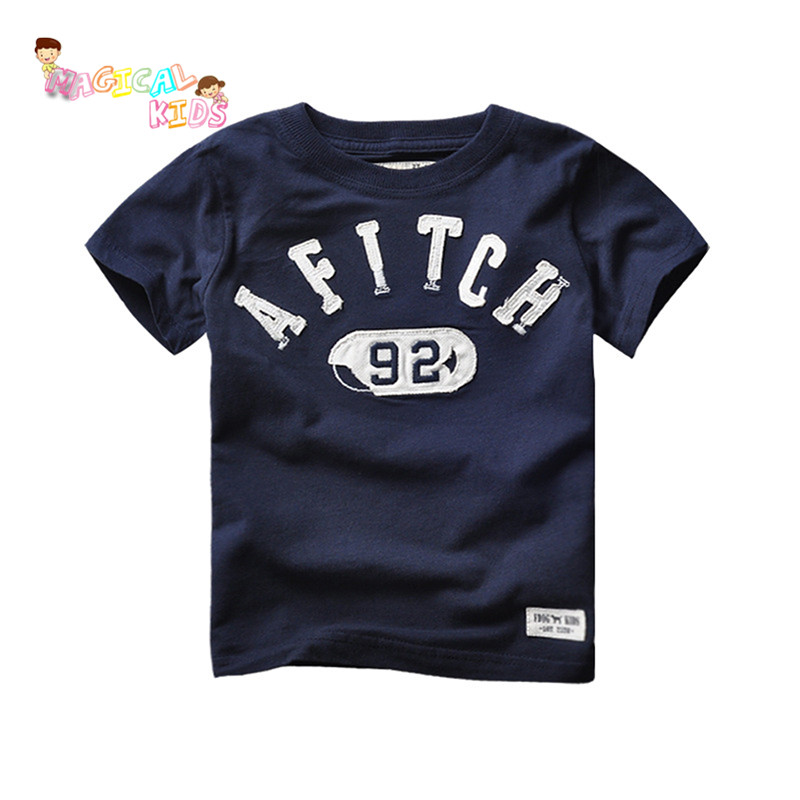 Kids Cartoon Style Short sleeved Round Neck Children T shirt Soft Cute Pattern Casual Clothing Hot