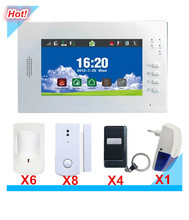 7inch Touch Screen LCD display Wireless Smart GSM Alarm System Safety Alarm system for home Security protection