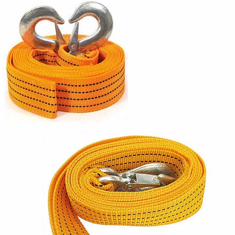 3 Tons Car Tow Rope Cable Towing Strap With Hooks For Emergency Heavy Duty (3)