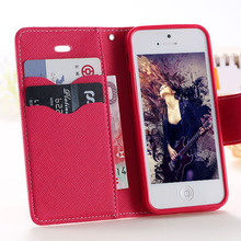 Case for apple iphone 5 5S 5C Luxury Logo Leather Case Wallet Stand Card Slot Holder