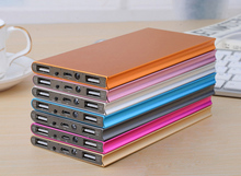 New Ultrathin Mobile Power Bank 12000mah powerbank Dual USB Portable Charger External Battery Pack For iPhone Backup powers