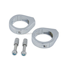 Motorcycle Chrome 39mm Turn Signal Fork Clamp For Harley Dyna Low Rider 1993 2005 Super Glide