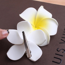 Summer Plumeria Flower Foam Hair Clips Small Medium Large Size Barretteds Headwear Hair Accessories for Women