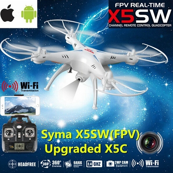 Syma X5SW Explorers 2 Wifi FPV 6 axis Gyro RC Quadcopter 2MP Camera RTF 2 4GH