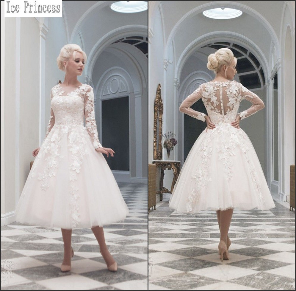 Plus Size Vintage Short Wedding Dresses