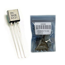 Free shipping 100pcs in-line triode transistor TO-92 0.2A 40V PNP Original new 2N3906