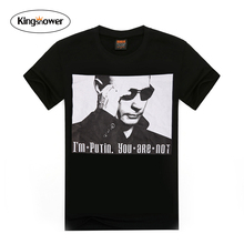 2016 New Summer Fashion Men’s T-shirt Putin Printing O-neck Short Sleeve T Shirts Casual Loose Tops Tee JA3007