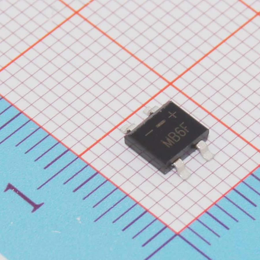 Купить 20шт 600В 0.5A СОП-4 smd выпрямитель диодный мост mb6f в ...