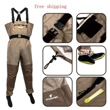 Free Shipping Trango Fishing Wader Additional Durability In L, XL Size Fly Fishing Breathable Wader