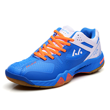 2016 Badminton Shoes Men Leather Badminton Tennis Men Red/Blue Court Shoes Badminton Mens Indoor Sneakers Shoes Size 39-44