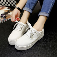 2016 women’s shoes Canvas shoes Summer large base platform shoes with flat round head flat with the lazy shoes