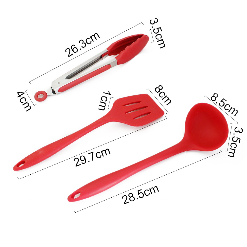 Description Picture 5 of itemLeeseph Silicone Spatula Turner, Slotted spoon, Ladle, Spoon, Spoon Spatula, Spooula, Basting brush Silicone Kitchenware 1 pcs