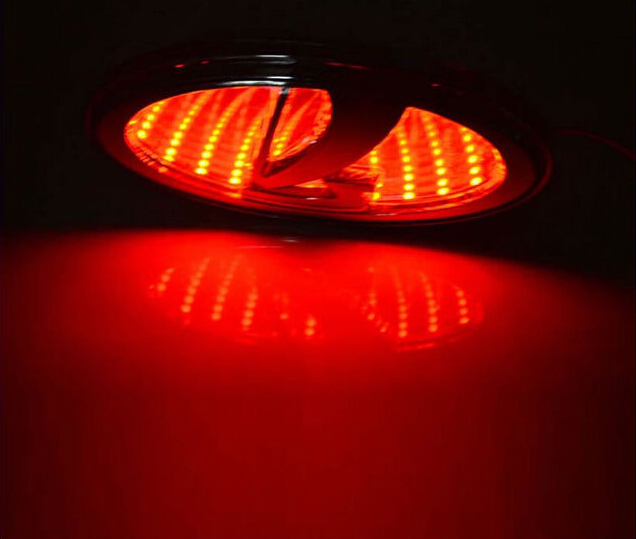 Lada Waterproof 3D LED Auto accessories logo light Car Badge Rear Emblem Running lamp car stickers