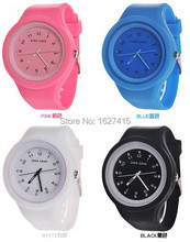 Zg electrónicos de la marca 2015 nuevo círculo de la jalea del silicón relojes hombres deportes relojes reloj de cuarzo vestido rhinestone relojes