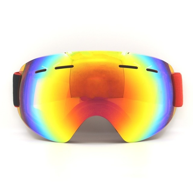 Безрамное Горнолыжные очки UV400 Анти-противотуманные Снегоход Сноуборд Скейт Очки Для Взрослых Очки Ультра-легкий Зимний Снег Лыжи Очки