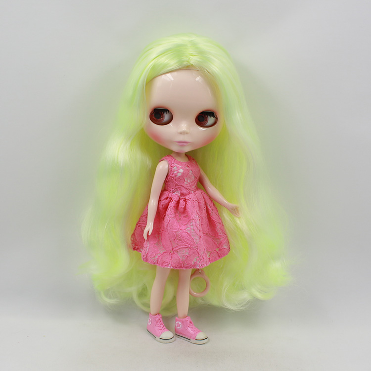 Blyth in hair doll nude yellow-green 11.5 fashion dolls