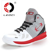 LEOCI Brand 2016 New Basketball Shoes Men Women Breathable Outdoor Mens Basketball Sneakers High Top Basket Homme Size 36-45