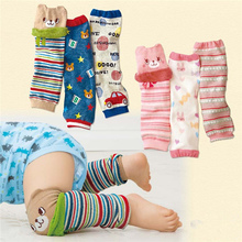 Baby Leg Warmers Boy Girl Crawling Legging 3pairs Infantil Knee Socks Cartoon Animal Warm Cotton Kneepads For Children Toddler