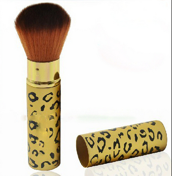 Profession Leopard Makeup Cosmetic Soft Face Cheek Powder Foundation Blush Brush Free shipping Drop Shipping