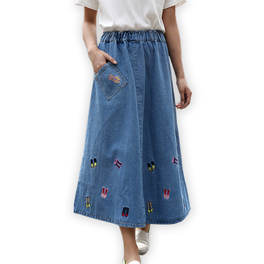 Online Buy Wholesale long denim skirts from China long denim skirts