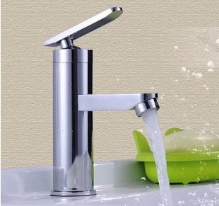 [B&R]Cu Mixer Tap Single-arch Single Lever Faucet Bathroom Lavatory Tall Vessel Sink basin mixer tap  basin faucet