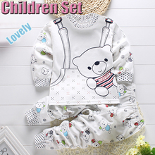 Children Cartoon Casual Clothing Set T-Shirt+Pants 2-Piece Set Suit Wear In Sport Vestidos Kids Clothose Baby Boy Girl Clothes