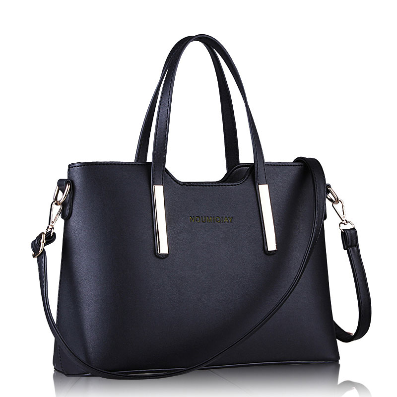 Women leather handbags top handle bag ladies tote shoulder ...