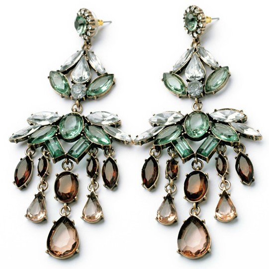 2014 New Arrival Vintage Bohemian Chandelier Big Drop Earring Summer Luxury Jewelry