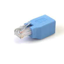 Wholesale 500Pcs/Lot RJ45 1:8 CAT5E Network Ethernet Connector male to female Cable Adapter New Free Shipping
