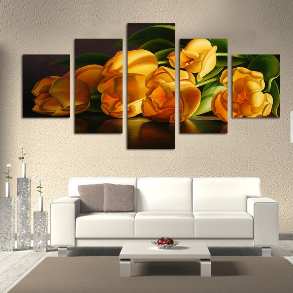Online kopen wholesale geel wall art uit china geel wall art ...