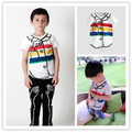 2017 spring summer kids rainbow pattern t shirts boys clothing girls clothing brand kids clothes ins