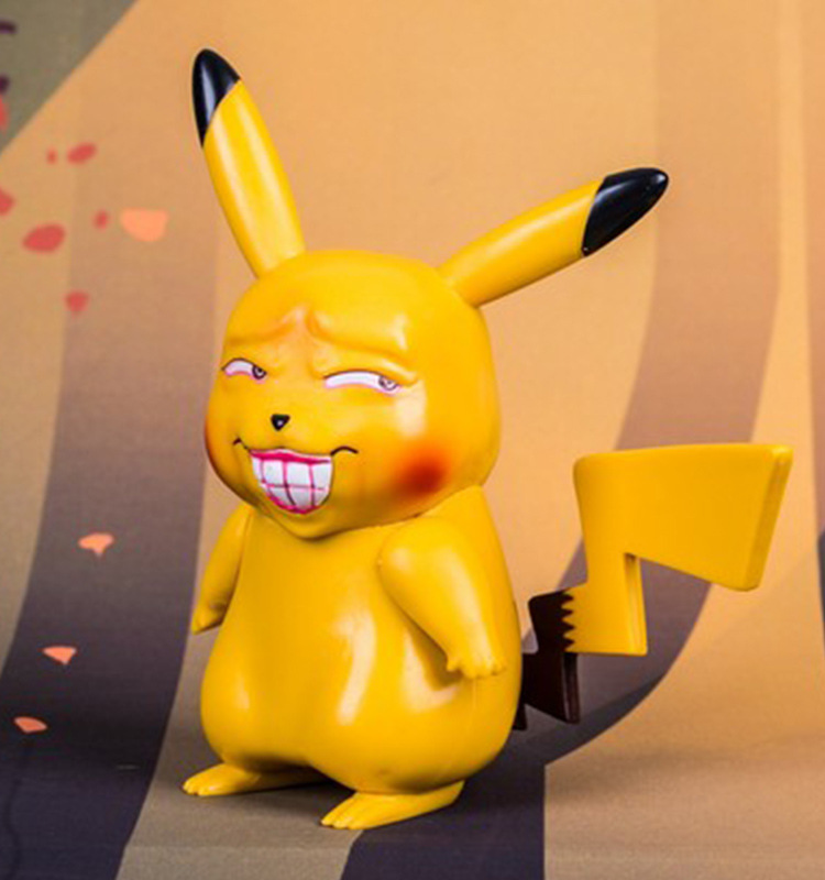 Takara Tomy Pokemon Cute Anime Game Freak Pikachu Charmander Squirtle Wretched Funny Boxed PVC