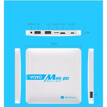 2016 Voyo Mini PC Windows 8.1 2GB RAM 64GB ROM Intel Z3735 Quad Core Business Mini Computer with USB HDMI ultrathin Mini PCs