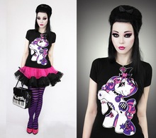 Hot sale Women cartoon Little pony t shirt Cute print 3d animal horse t shirt funny