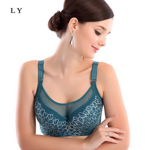 3/4 cup large size push up bra summer style lace sexy underwear for women bra cup c cup d sutian bralette lingerie
