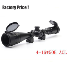 Airsoft 4-16*50B tactical hunting Optics sight sniper Deer Riflescope SNIPER Red Green Mil-dot Scope For Hunting and Shooting