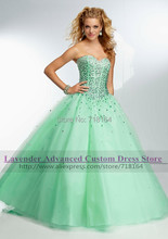 Blue red mint green long quinceanera dress ball gown sweet 16 princess dresses vestidos de 15