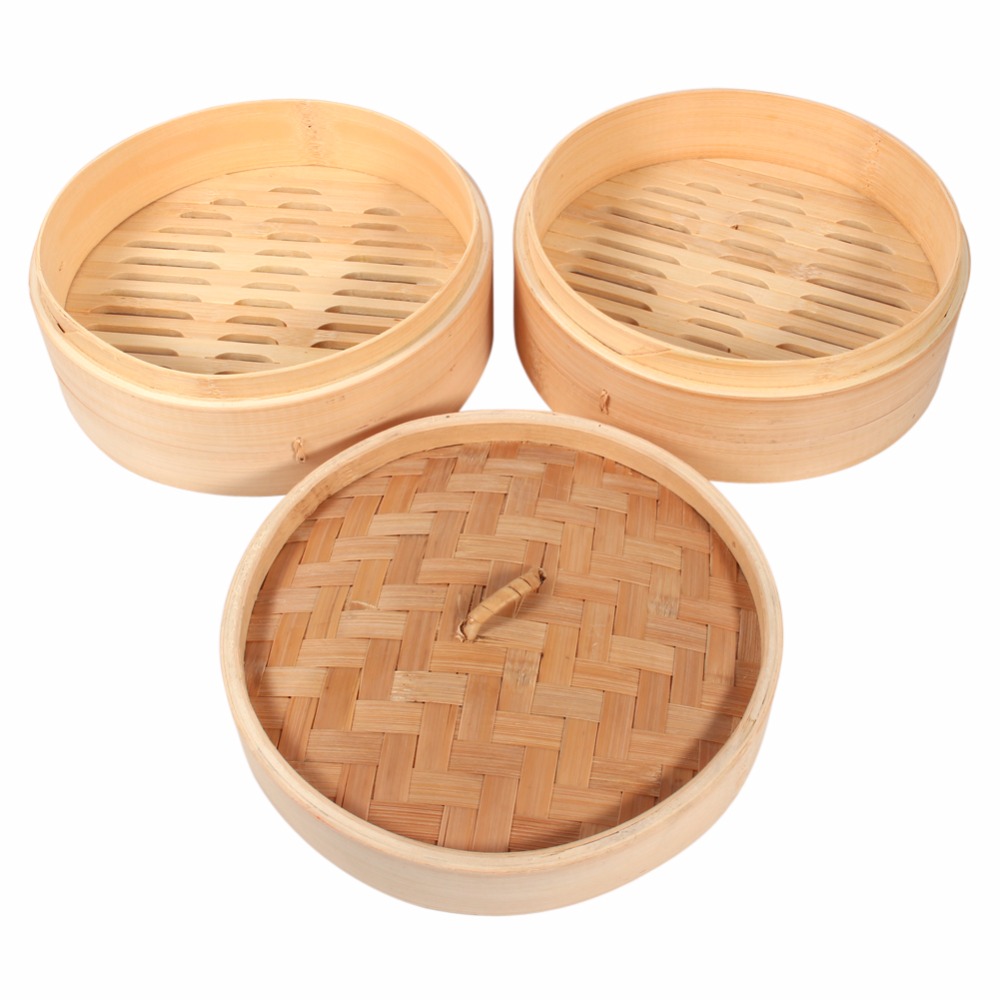 VICMAT Lot De 10 Tapis Vapeur En Bambou - 30 Cm - Pour Cuisson à La Vapeur Saine