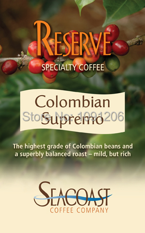 High Quality caramel Blue package RS standard roasted coffee beans from original colo beans baking with