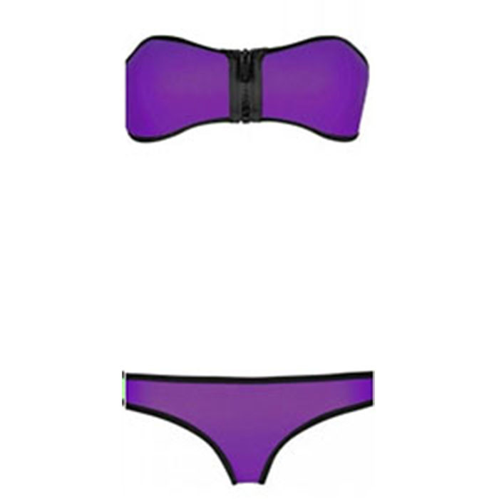 2015 Hot Sale triangl NEOPRENE BIKINI Superfly Swimsuit zipper top neon Bottoms Neoprene Swimwear For Women XS-L (22)