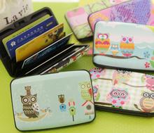 2016 NEW Owl organ card pack slim lovely bit multi-card porte carte business card holder card wallet tarjetero paspoort cover