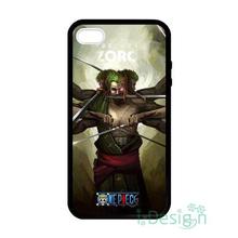 Fit for iPhone 4 4s 5 5s 5c se 6 6s 7 plus ipod touch 4/5/6 back skins cellphone case cover one piece roronoa zoro