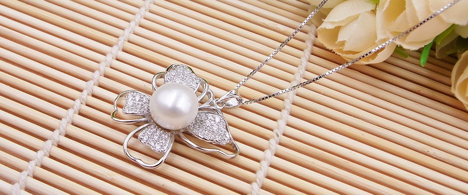 H&Y brand store sterling silver jewelry speical offer in july natural freshwater pearl women english lock long hoop earrings