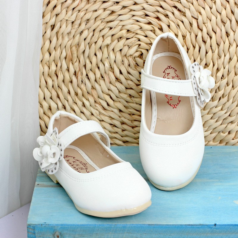 girl leather flower shoes (4)