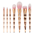 7pcs Beauty Professional Unicorn Makeup Brushes Shadows Unicorn Brush Eyeshadow Powder Brush Naked Cosmetic Blush Makeup