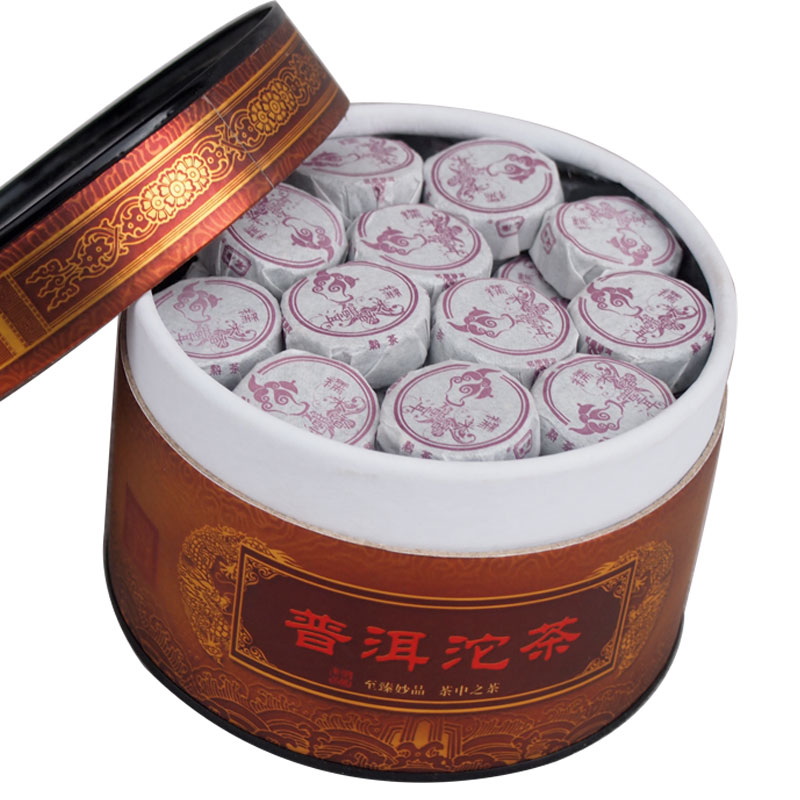 China operation glutinous rice fragrant pu er tea cake 50 grain of canned puer tea Chinese