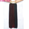 18 Havana Mambo Faux Locs Braids 12 Strands Crochet Dreadlock Braid Hair Extensions Softex Crochet Twist