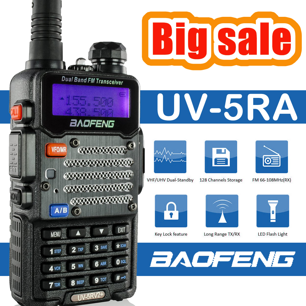 New Walkie Talkie Baofeng UV-5RA Two Way Radio 136-174 MHz & 400-520 MHz portable radio
