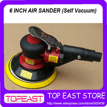 Heavy Duty Professinal 6 inch Air Sander Self Vacuum 12,000rpm Random Orbital Air Sander
